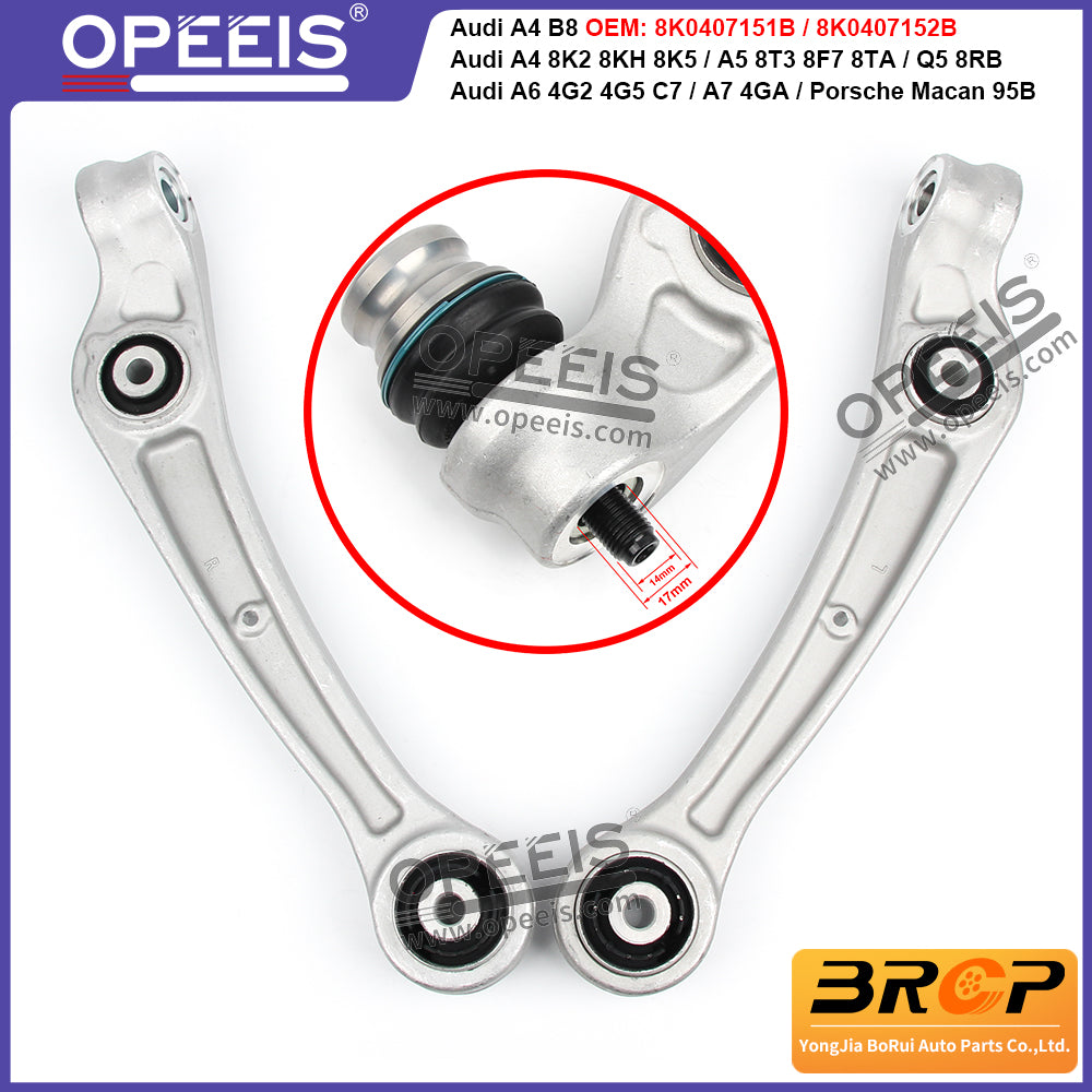 For Audi A4 B8 8K2 8K5 8KH A5 8T3 8F7 8TA Q5 8RB Front Suspension Control Arm Ball Joint Stabilizer Link Tie Rod Kits