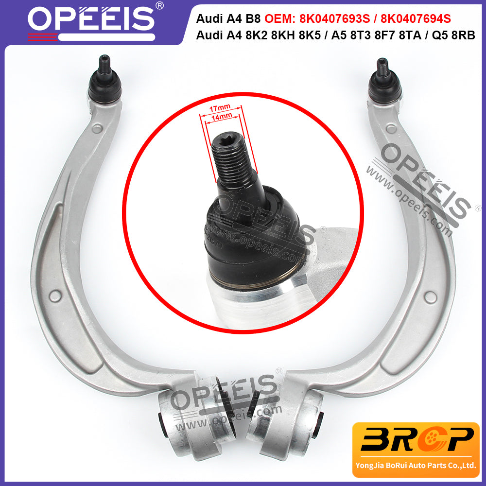 For Audi A4 B8 8K2 8K5 8KH A5 8T3 8F7 8TA Q5 8RB Front Suspension Control Arm Ball Joint Stabilizer Link Tie Rod Kits